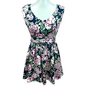 Modcloth Hearts & Roses London Retro Carnation Peter Pan Collar Mini Dress Tuinc